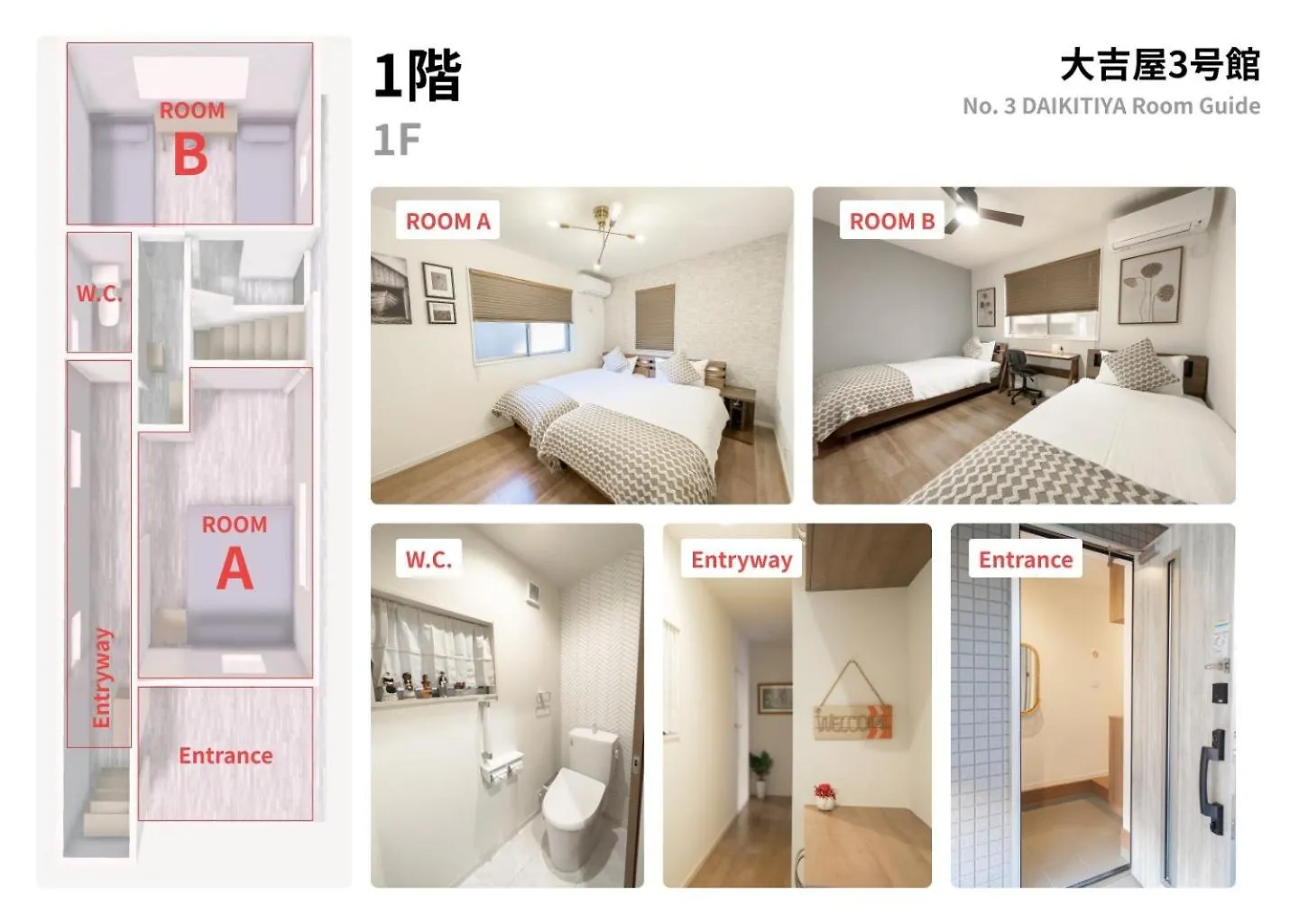 Apartment 貸切一戸建て旅館新築名古屋駅圏内大吉屋3号館 Japan